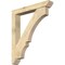 Ekena Millwork Balboa Slat Rough Sawn Bracket w/ Offset Brace, Douglas Fir, 6"W x 38"D x 44"H BKT0604X38X44BOA06RDF - alternate 1